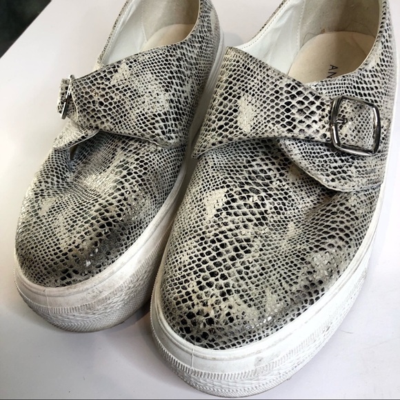 Andre Assous | Snakeskin Slide Sneakers - Picture 2 of 4